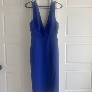 Blue midi dress